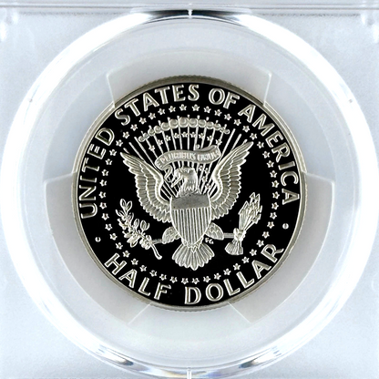 ⭐ 1989 S Kennedy Half Dollar PCGS PR70DCAM Beautiful 50c Proof Coin Sharp Strike