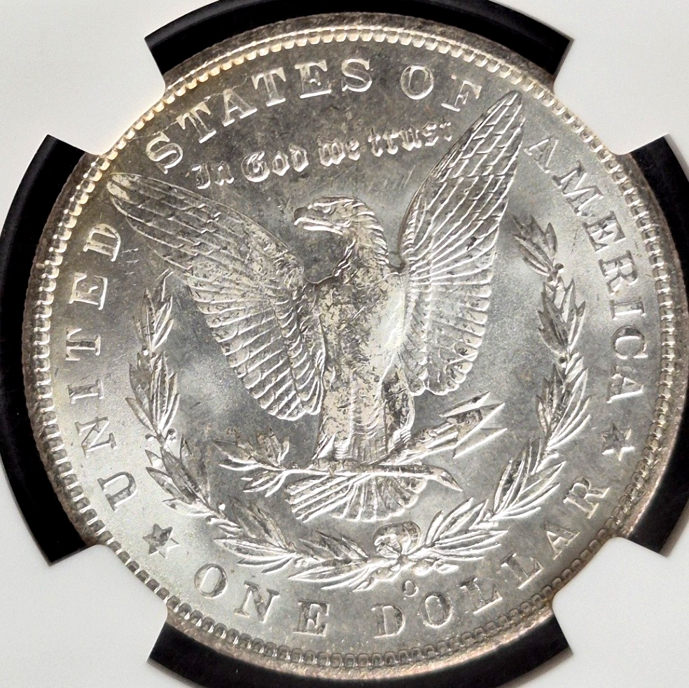 1904-O Morgan Silver Dollar NGC MS63 Rim Toning New Orleans Mint Certified $1