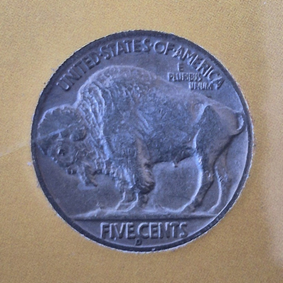 1938-D Buffalo & 1938 Jefferson Nickel Double Dated Set Last & First Year XF VF