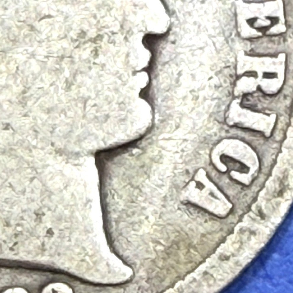 1902-O Barber Dime 10C VG Very Good New Orleans Mint 90% Silver Antique US Coin