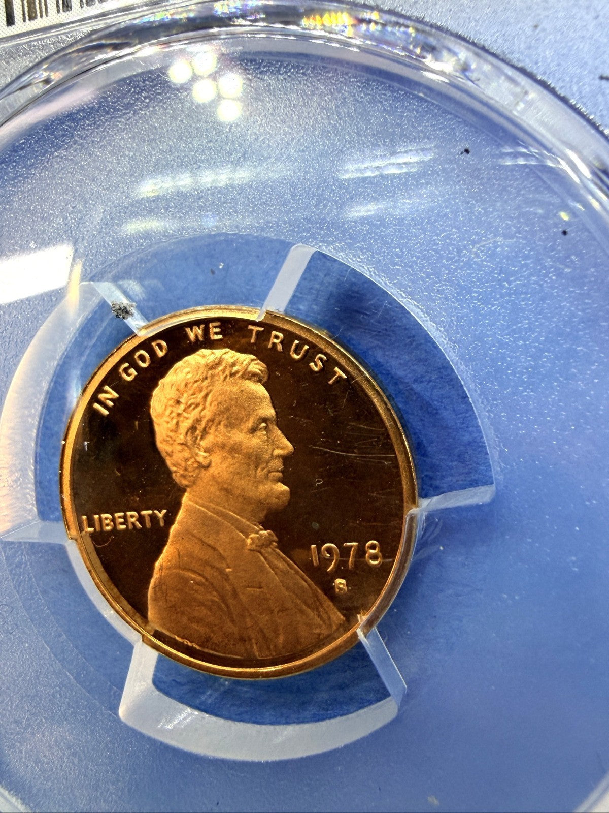 1978-S Lincoln Memorial Cent 1C PCGS PR67RD DCAM Red Deep Cameo Proof Penny
