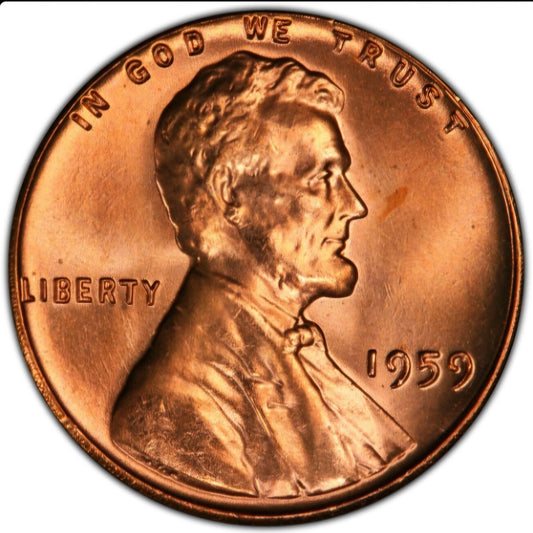 1959 P Lincoln Memorial BU Brilliant Uncirculated 1C From 🔥OBW Bank Roll🔥