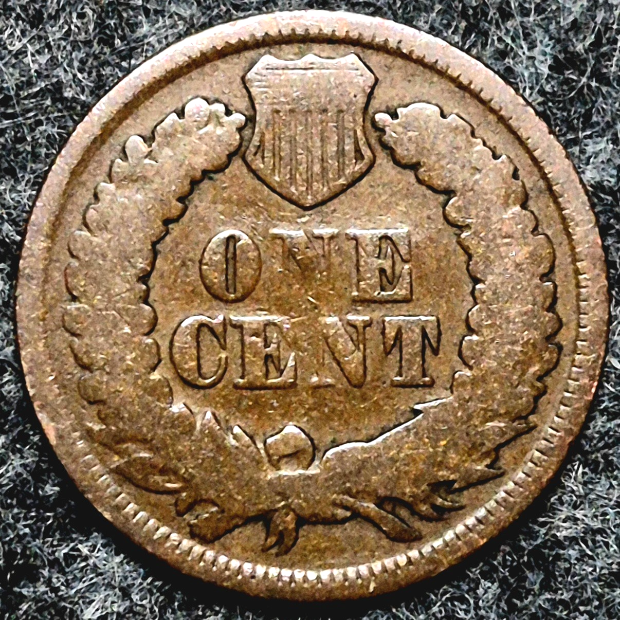 1867 Indian Head Cent Penny AG or Less Features, Hole Filler, Coin Pictured 1C