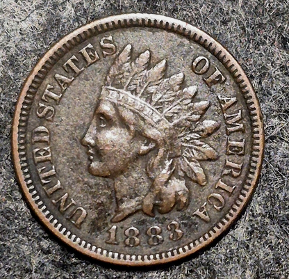 1883 Indian Head Cent Penny XF Features Full Liberty, Receive Coin Pictured 1C