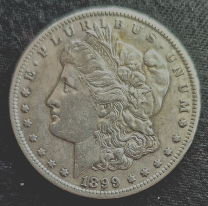 1899-o Morgan Dollar, Top 100-VAM 31 Micro O Mint Mark Strong AU-MS Features