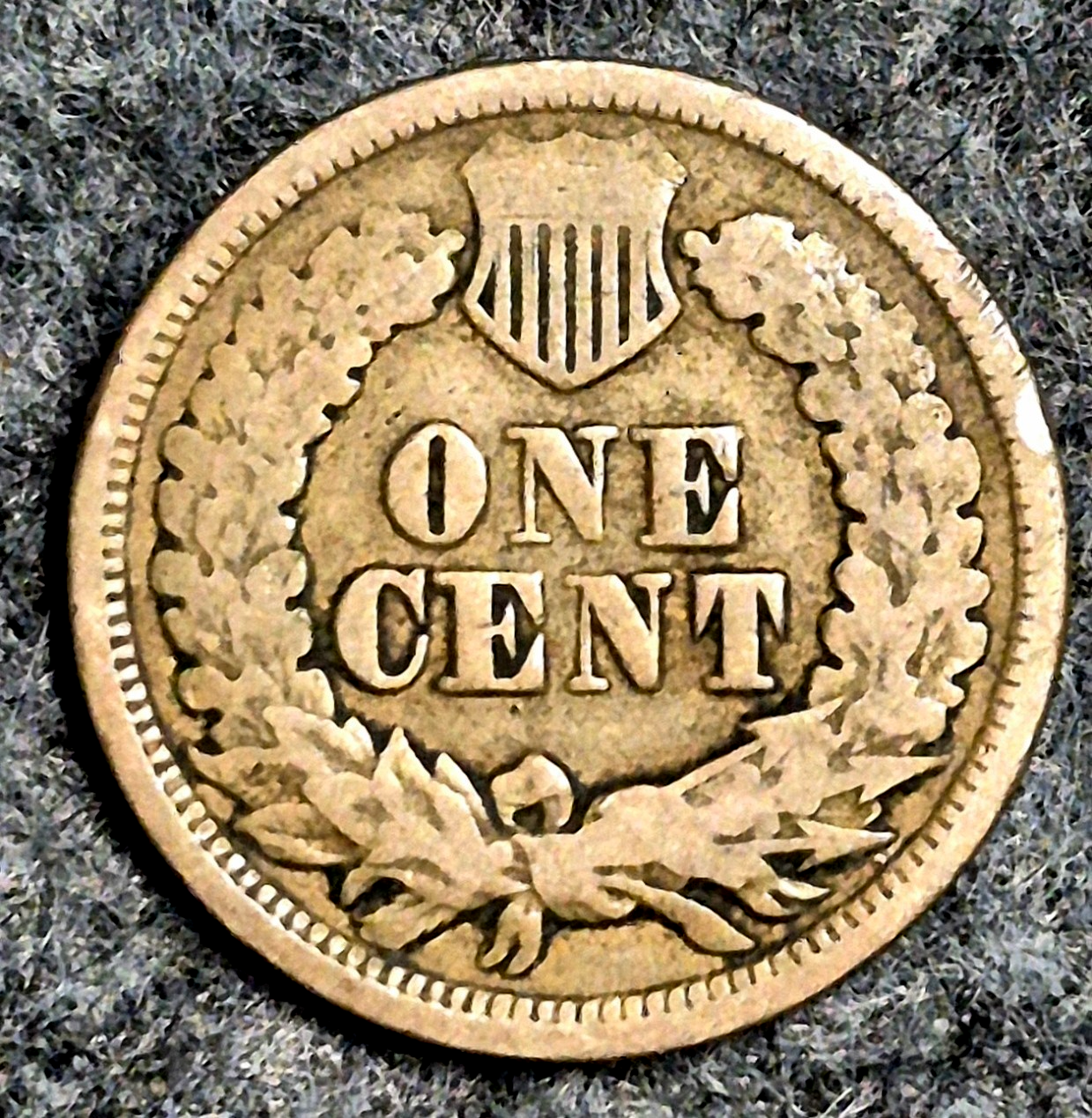 1864 Indian Head Cent VG Features Type II Chunky Oak Wreath Coin Shown