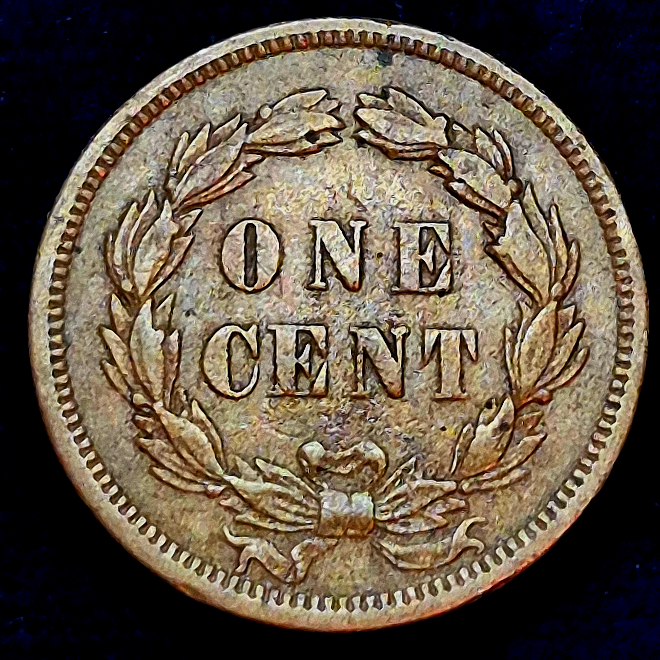 1859  INDIAN CENT FIRST YEAR XF-AU FEATURES TYPE ONE LAUREL WREATH REVERSE 1C