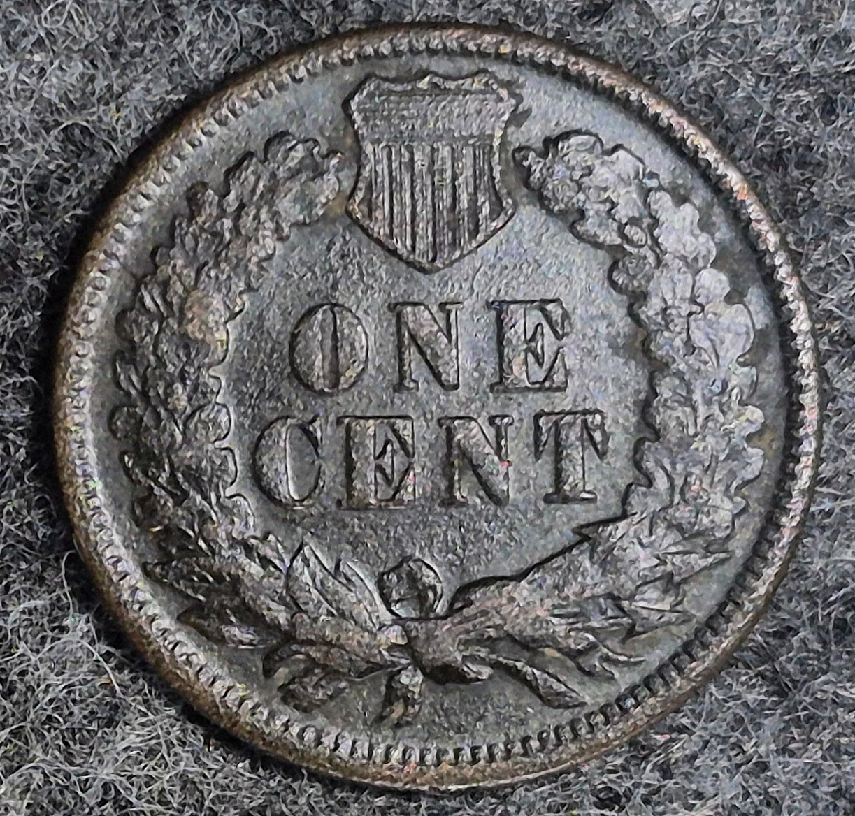 1874 Indian Head Cent Penny, F+/VF Features, LIBERTY, Receive Coin Pictured 1C