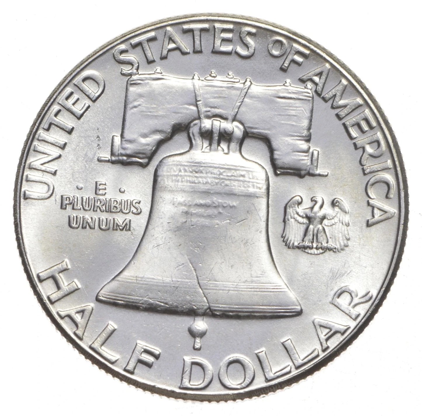 1963 Franklin Half Dollar SUPERB Gem BU Sharp Strike 90% Silver Coin