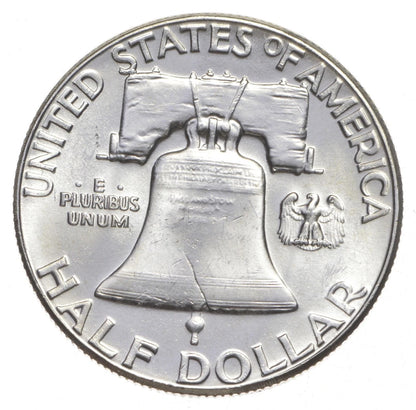1963 Franklin Half Dollar SUPERB Gem BU Sharp Strike 90% Silver Coin
