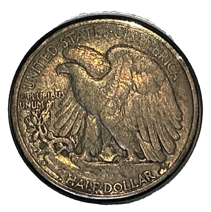 1938 D Denver Mint Walking Liberty 90% Silver Half Dollar Key Date Coin