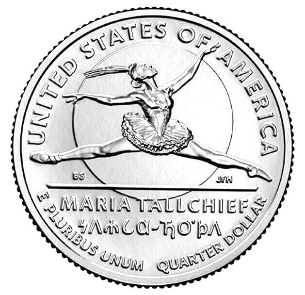 2023 P/D/S 3Coin Set Maria Tallchief Uncirculated American Women Quarters