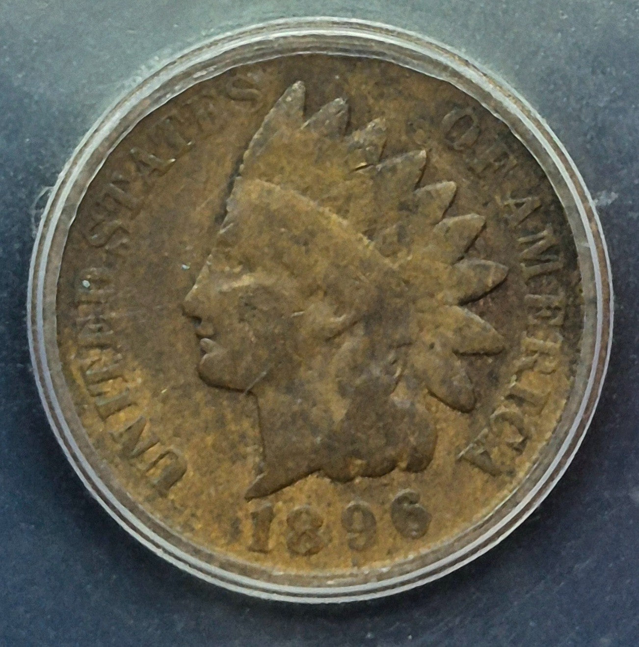 1896 INDIAN HEAD CENT - ICG - Genuine - Good -Very Good Features