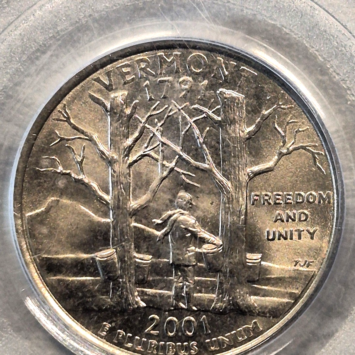 2001-D Vermont State Quarter PCGS MS67 Washington 25C 50 States Gem Uncirculated