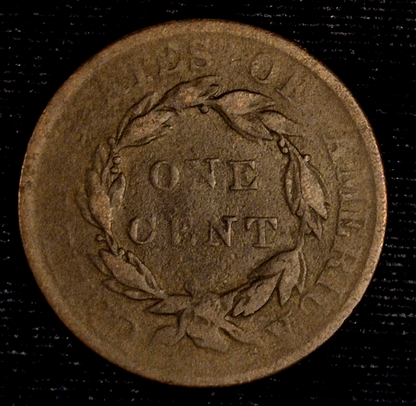 1819 1C Coronet Matron Head Large Cent N8 R1 Interesting Good-Fine Features