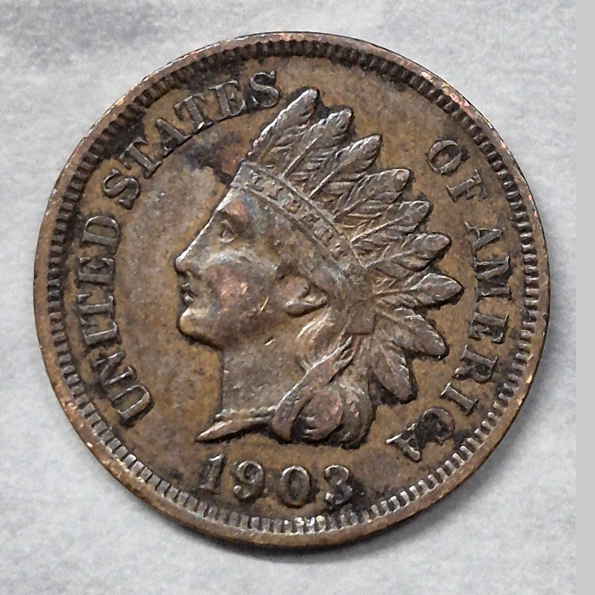 1903 Indian Head Cent Penny 1C XF Extremely Fine Full LIBERTY Bronze US Coin