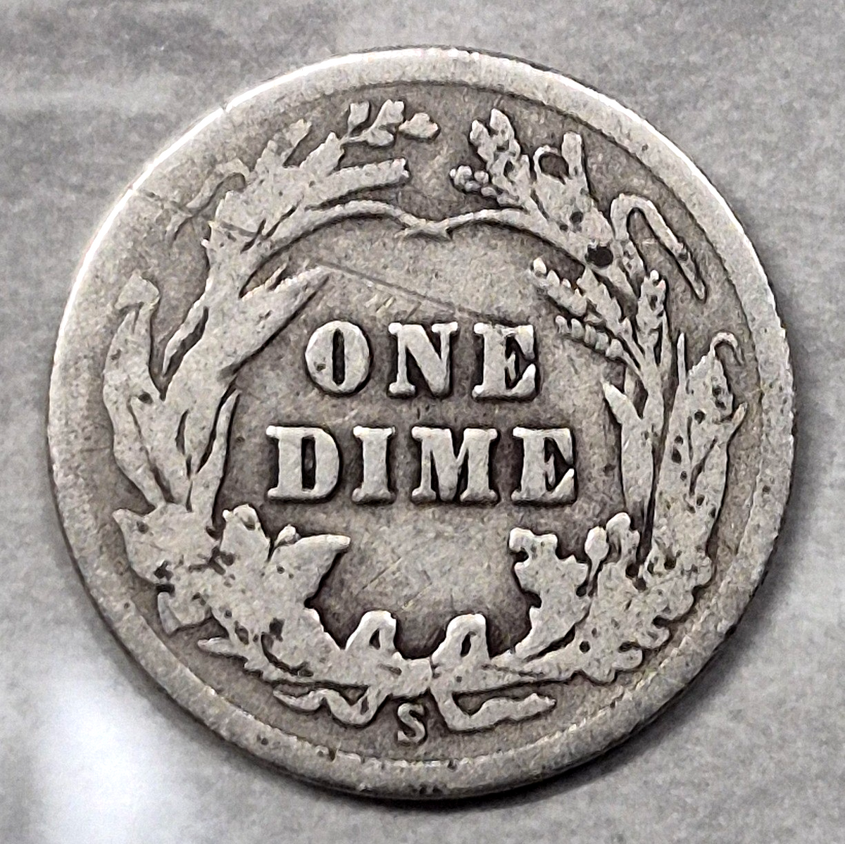 1912-S Barber Dime 10C San Francisco Mint 90% Silver Liberty Head Good