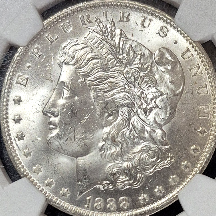 1888-O Morgan Silver Dollar NGC MS63 New Orleans Mint Certified $1 Coin