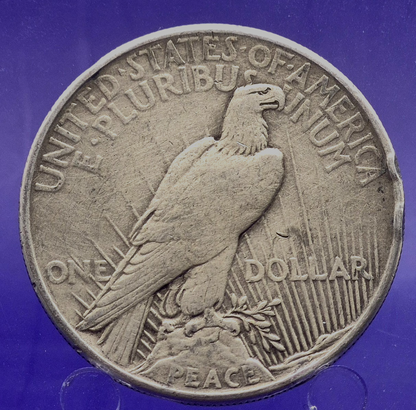 1921 Peace Dollar High Relief Key Date First Year Issue Strong XF Features $1