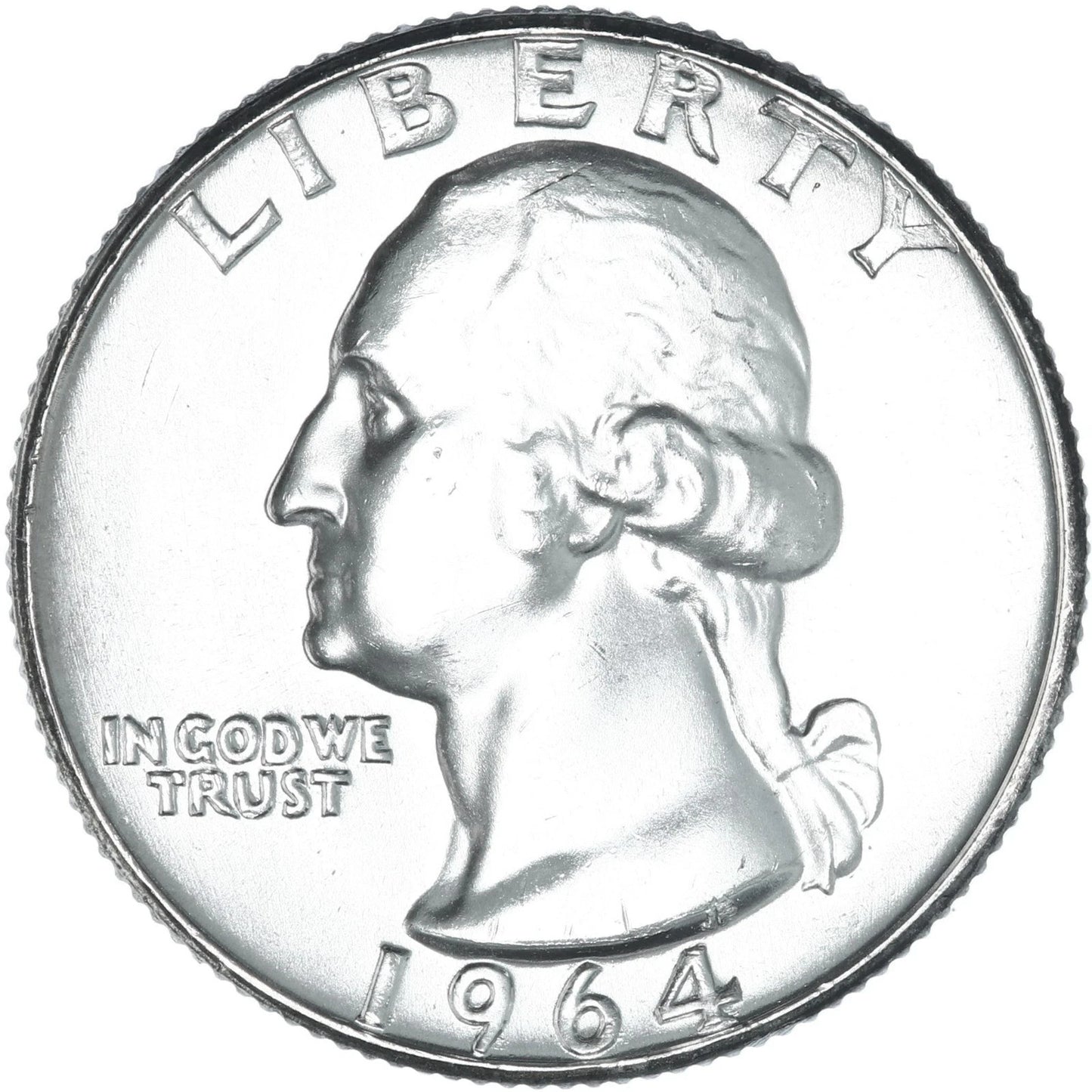 1964 P & D  Washington 90% SILVER Uncirculated 2 Quarter Set  BU Coins