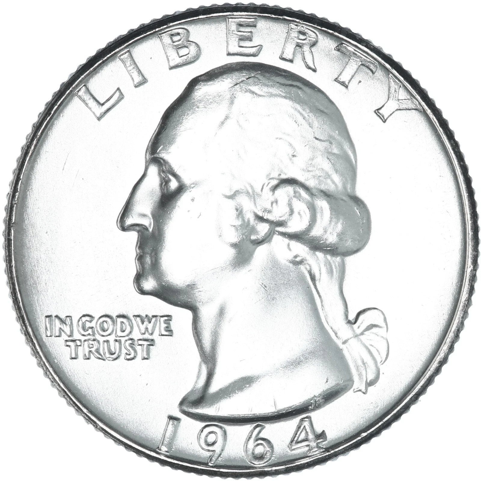 1964 P & D  Washington 90% SILVER Uncirculated 2 Quarter Set  BU Coins