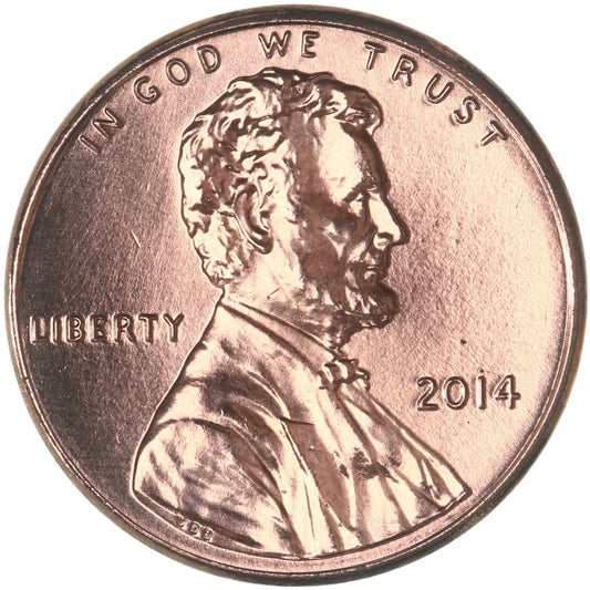 ✅ 2014 P Lincoln Shield Cent BRILLIANT UNCIRCULATED RED Penny US Mint 1c Coin