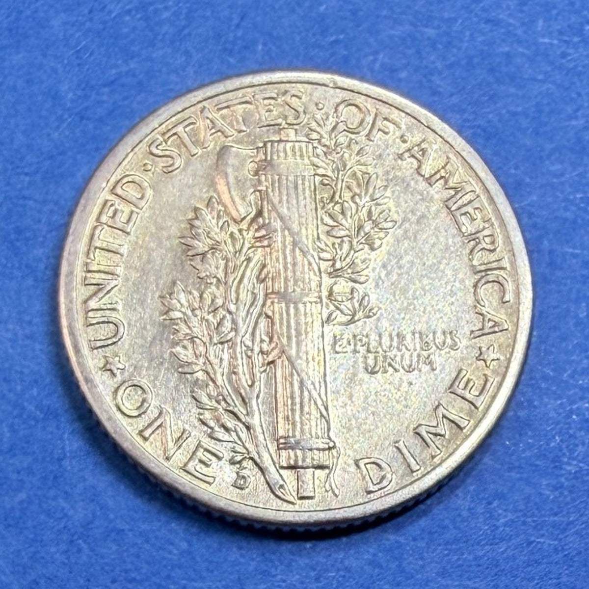 1940-D Mercury Dime 10C BU Uncirculated Toned 90% Silver Winged Liberty Coin