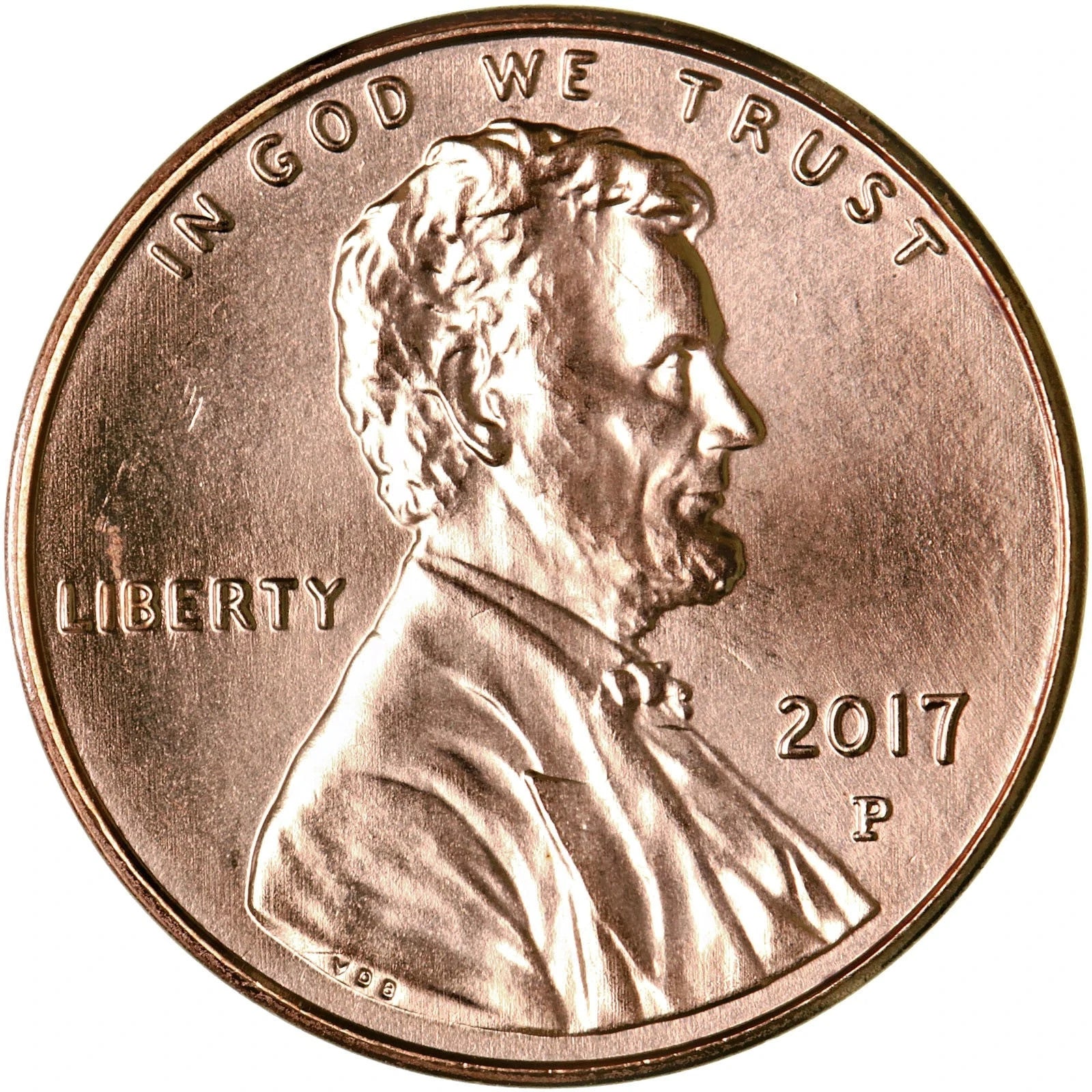 ✅ 2017 P Lincoln Shield Cent BRILLIANT UNCIRCULATED RED Penny US Mint 1c Coin