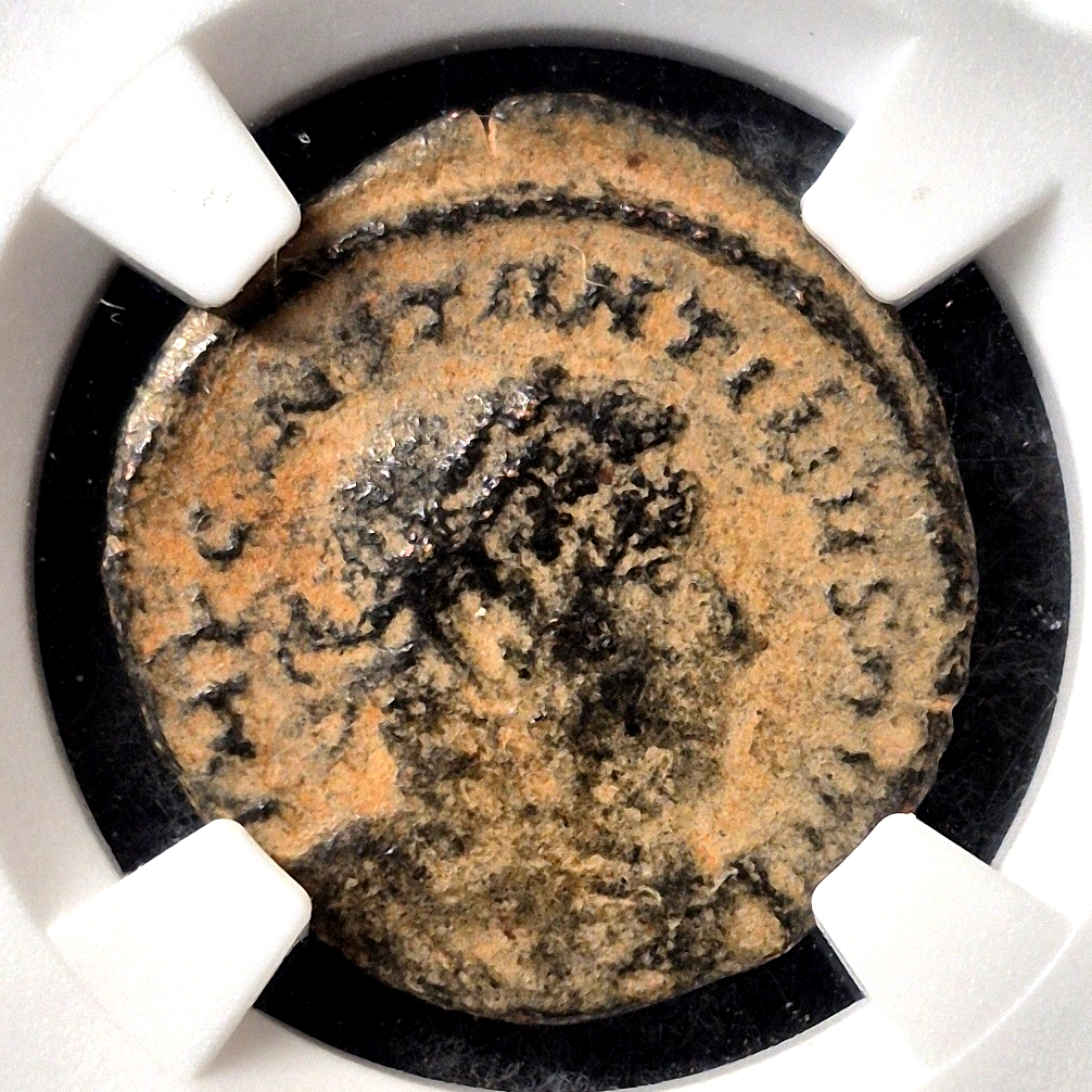 Constantine I AD 307-337 Roman Empire BI Reduced Nummus NGC Ancients Rim Crack
