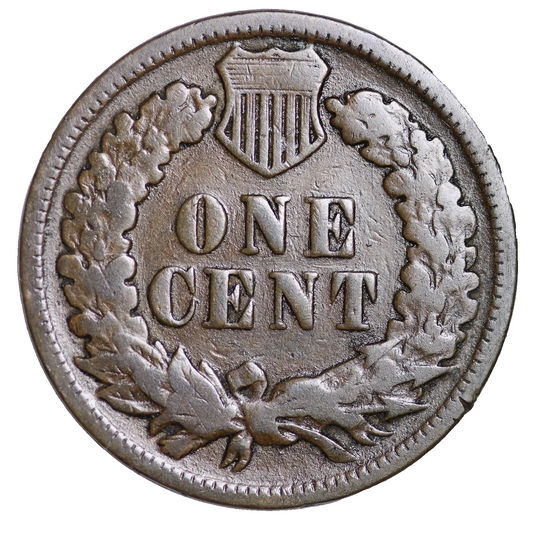 1891 Indian Head Cent Penny Good - Very Good (G-VG) Features Better Date Coin