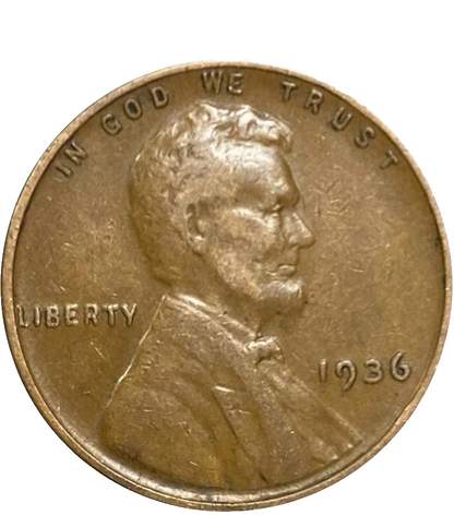 1936  Lincoln Wheat Cent (G-F) Good to Fine Circulated 1c Copper Coins