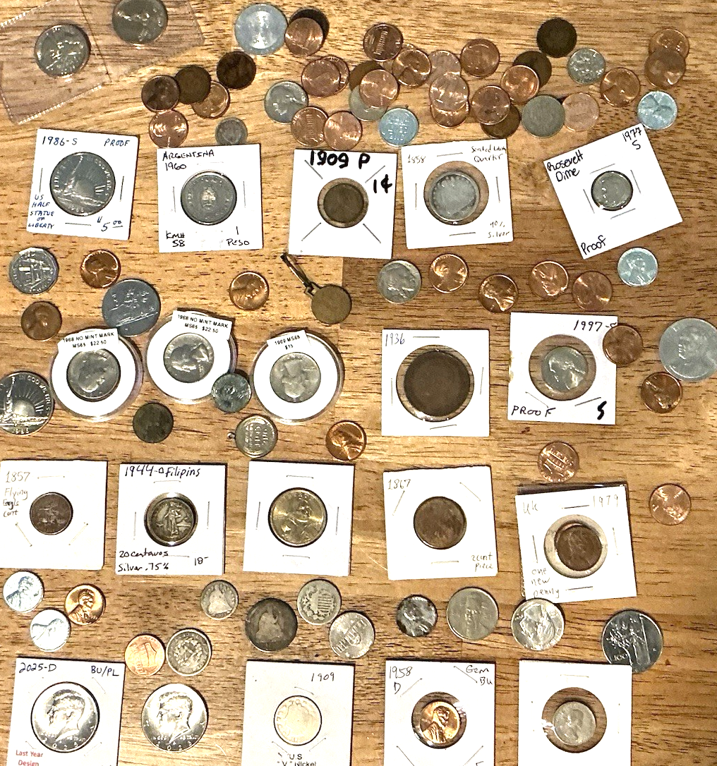 CLEANING MY DESK Coin Lot -Silver/Proof/Uncirculated OLD MUST READ DESCRIPTION