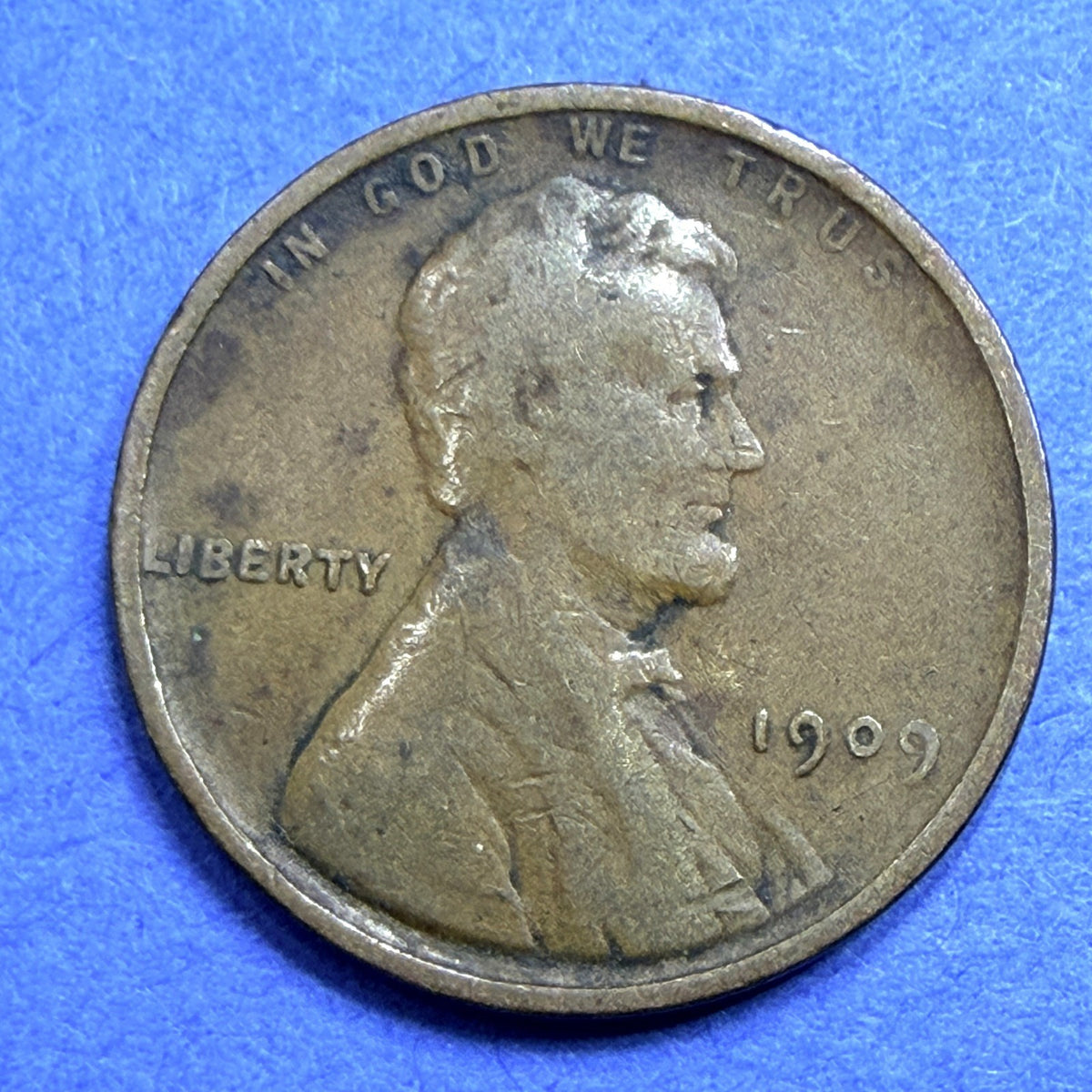 1909 Lincoln Wheat Cent 1C VF Very Fine First Year of Issue Philadelphia Penny