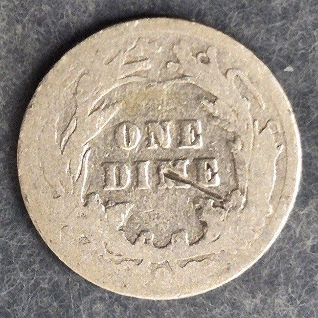 1900-O Barber Dime 10C 90% Silver New Orleans Mint Low Mintage 2.01M Good