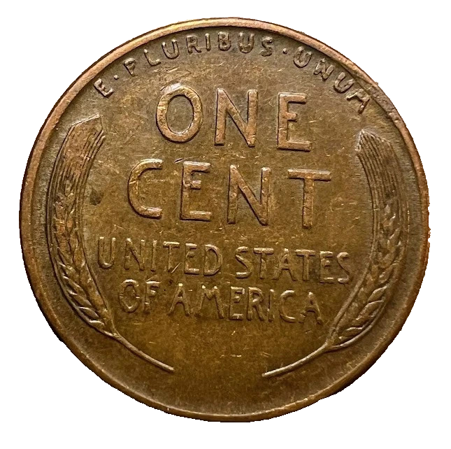 1945-D Lincoln Cent FINE - VERY FINE (F-XF) Circulated Condition Copper Penny