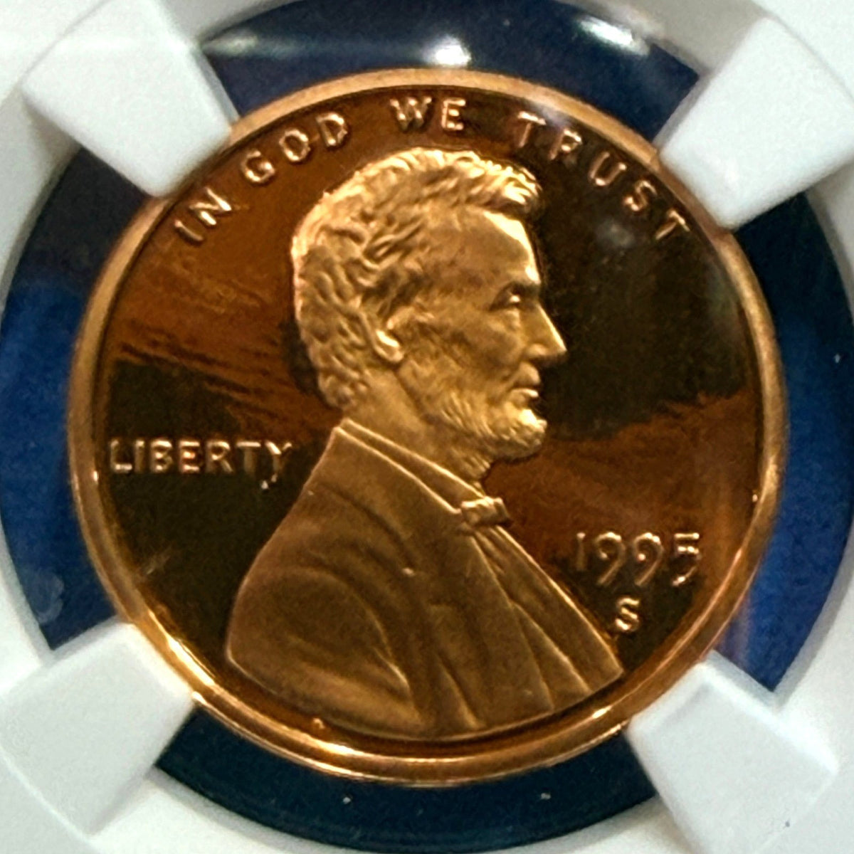 1995-S Lincoln Cent Proof NGC PF69 RD Ultra Cameo Lincoln White House Label - photo 2