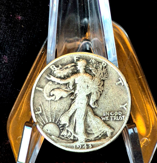 1943 Philadelphia Walking Liberty Half Dollar 90% Silver VG-F Features