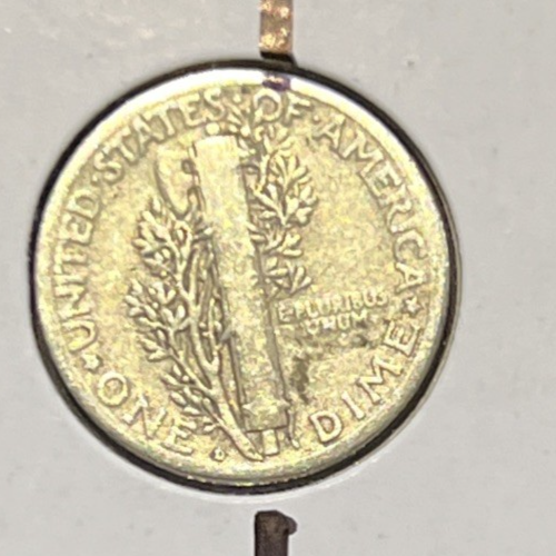 1926-D Mercury 90% Silver Dime ROTATED DIE ERROR VG+    ~FREE SHIPPING~