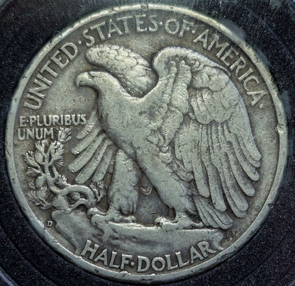 1941-D Walking Liberty Half Dollar XF+ Features 90% Silver Denver Collector Case