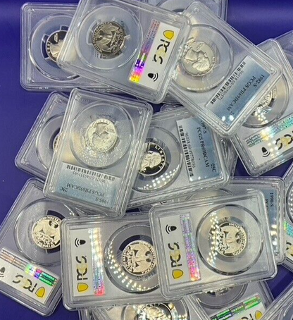 🔥LOT OF 3 - PCGS Graded Washington Quarter PR69DCAM PROOF Coins 🔥