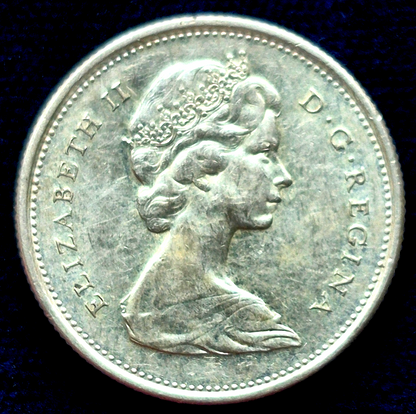 (2) 1867-1967 Canada Lynx Quarter Canadian (1) 80% (1) 50% Silver Coins 25C See