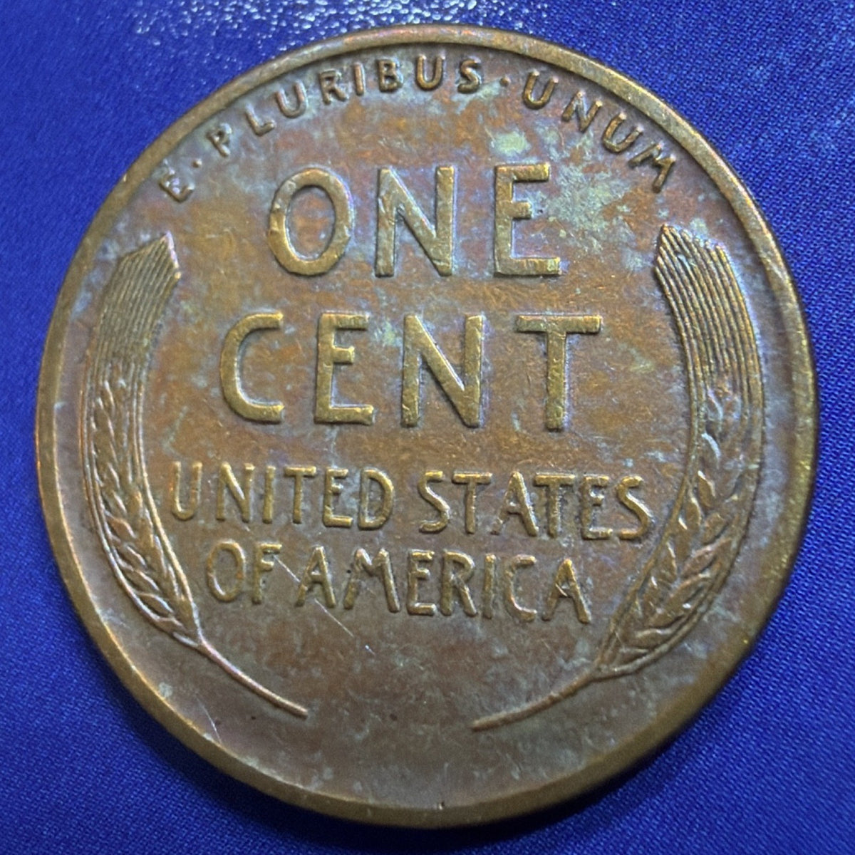 1915-S Lincoln Wheat Cent 1C XF-AU Toned US Coin San Francisco