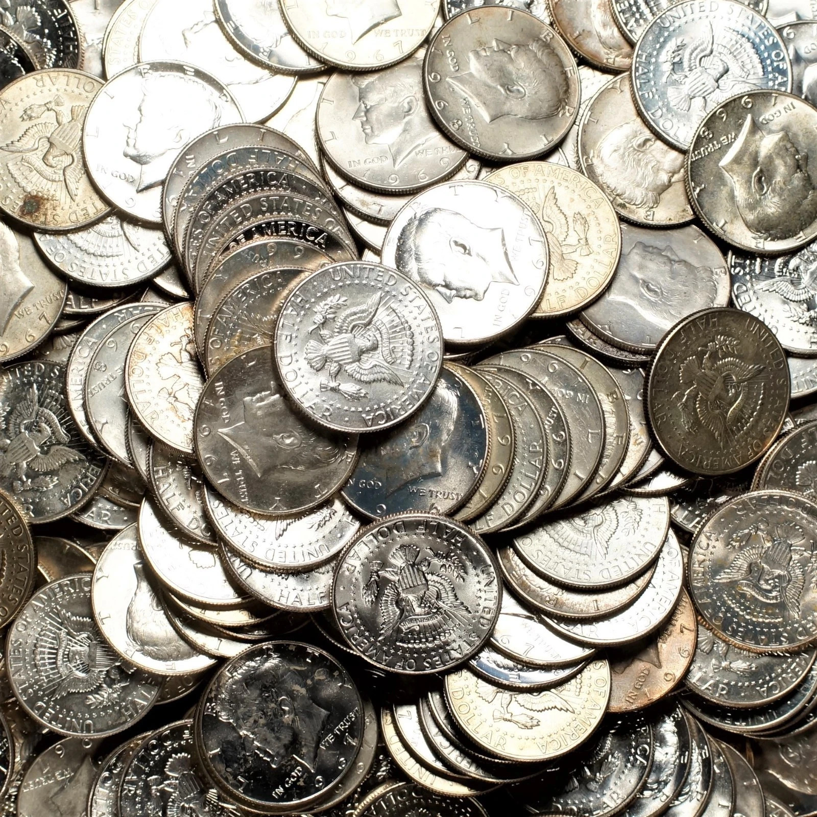 1965-1970 Kennedy Half Dollars 40% SILVER Coins Choose How Many Volume Discount