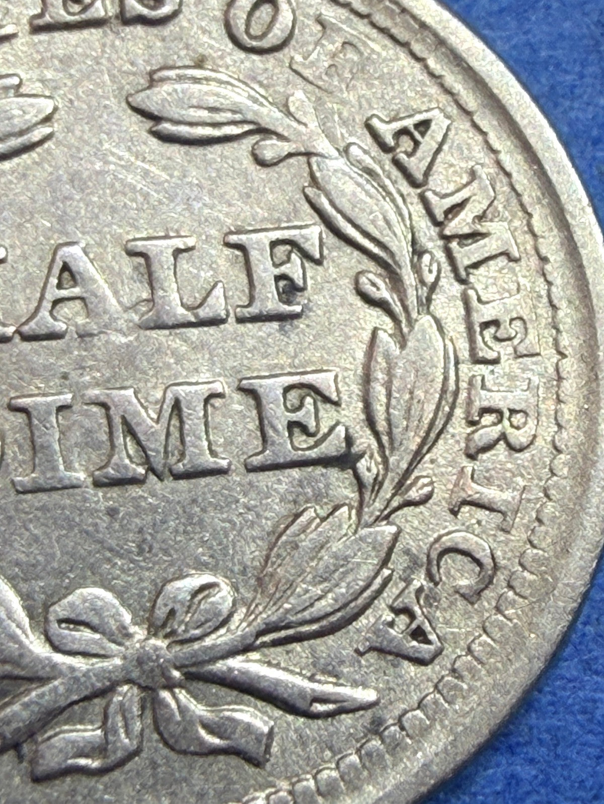 1857 Seated Liberty Half Dime H10C AU About Unc 90% Silver Pre Civil War Coin