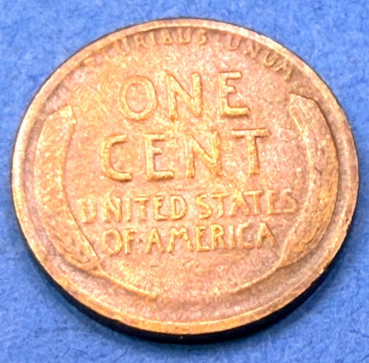1919-D Lincoln Wheat Cent 1C VF Rainbow Toned Penny Golden Rose Toning US Coin