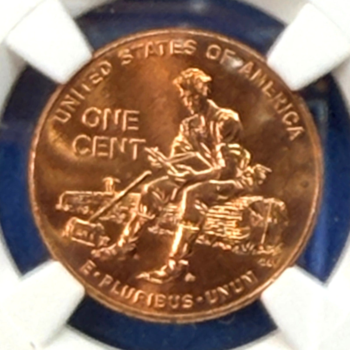 2009 Lincoln Bicentennial Cent Formative Years NGC MS66 RD Log Reading Penny