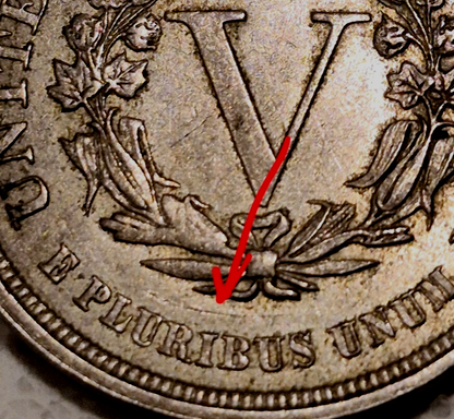 1883 V Nickel NO CENT First Yr of Issue MS+ Features Very Rare Rev Die Crack