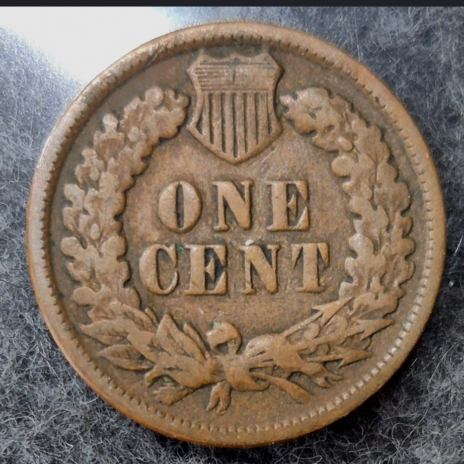 1894 Indian Head Cent Very Good Bronze 1C US Penny Coin Nice Even Brown