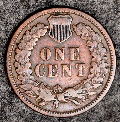 1883 Indian Head Cent Penny VF Features Part Liberty, Receive Coin Pictured 1C