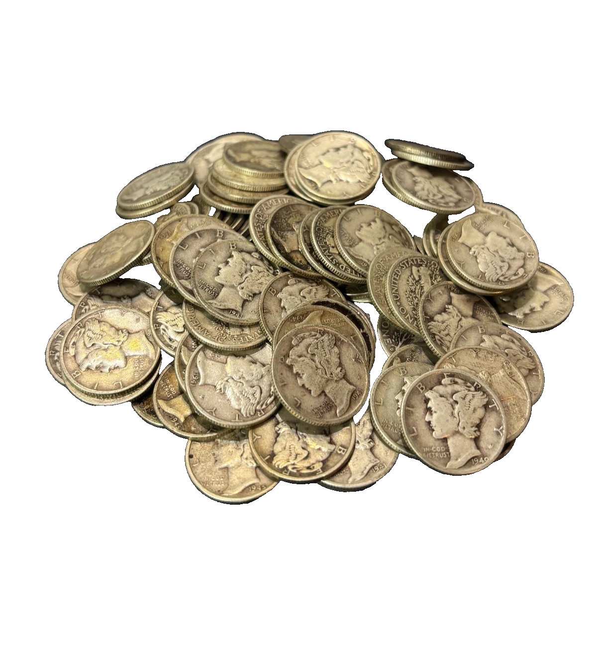 Mercury Dimes ~ 90% Silver 10c Coins Circulated Condition, Choose How Many!